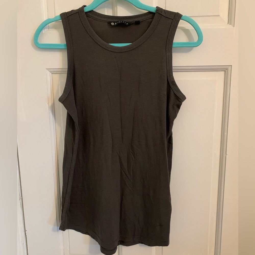 Athleta army green modal blend tank size XS